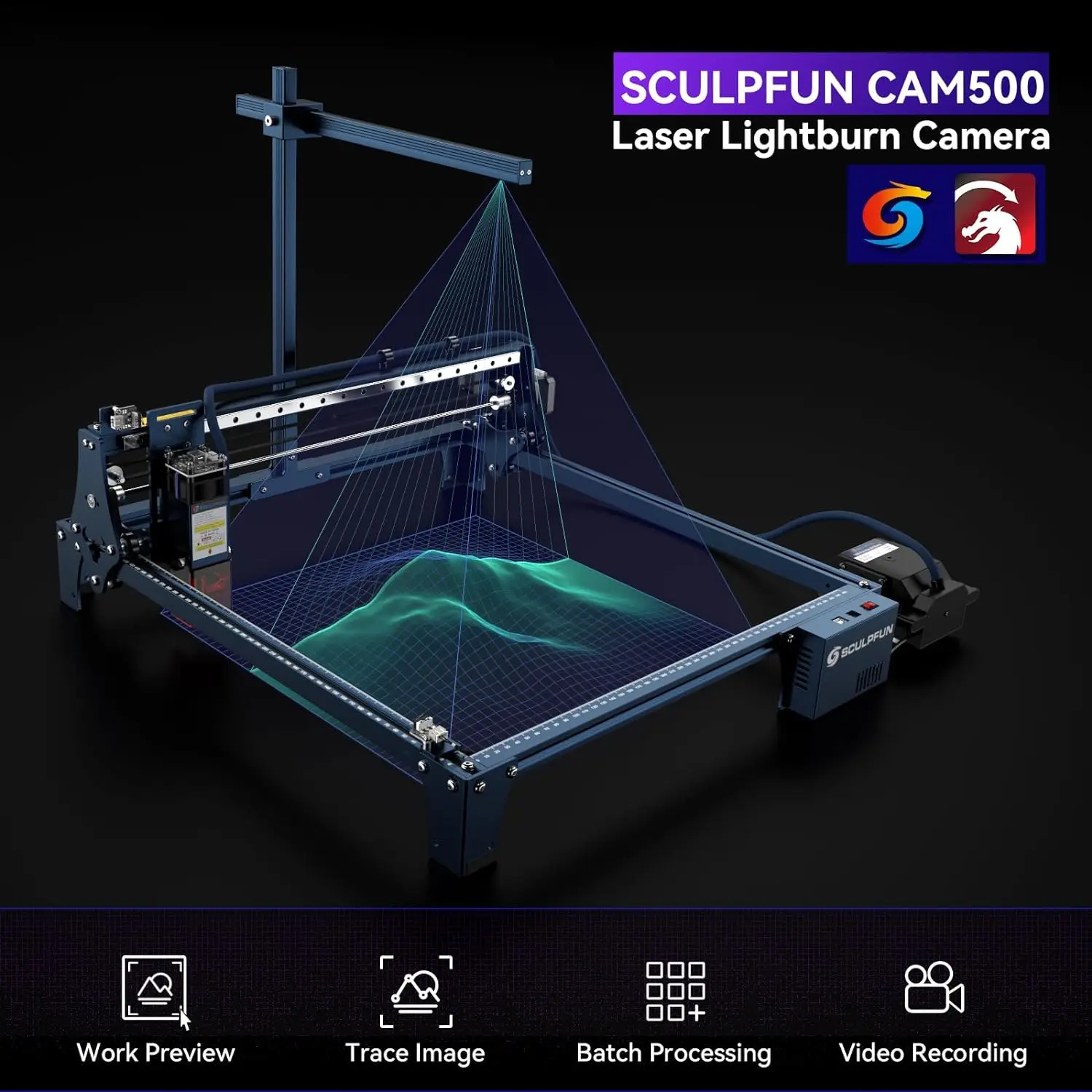SCULPFUN CAM500 Lightburn Came - Industrial Laser Engraver recensie en prijs