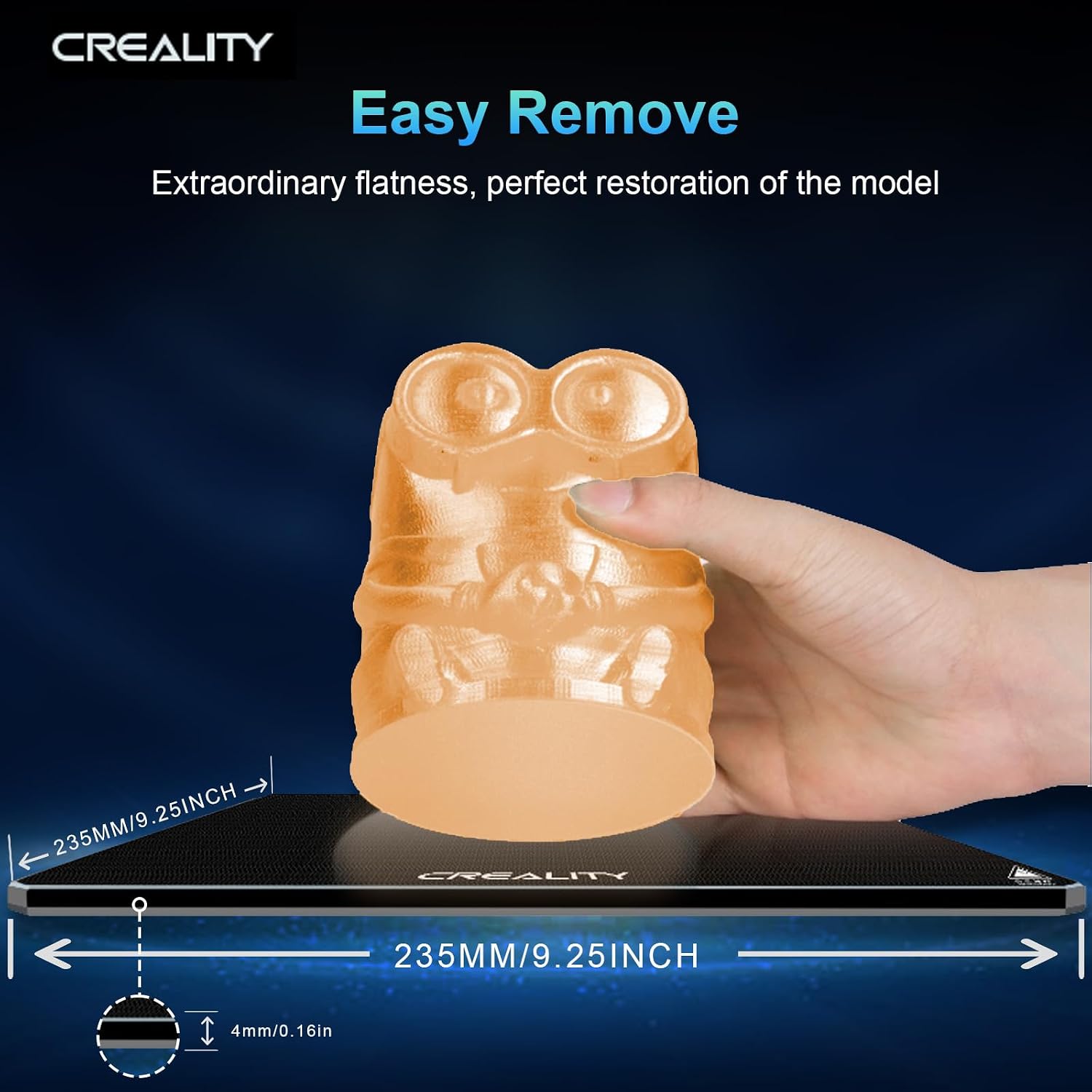 Creality officiële glazen prin - Creality Printer Ender 3 recensie en prijs