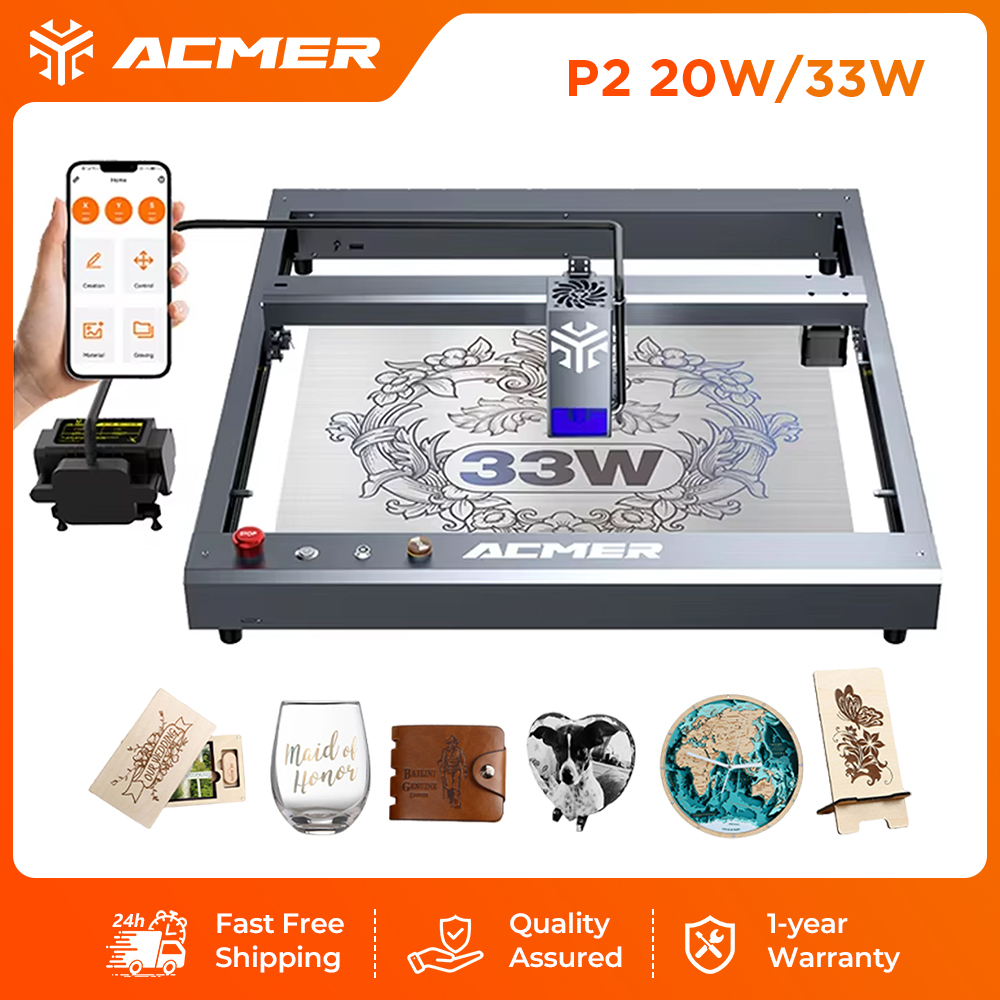 ACMER P2 33W Lasergraveer- en  - Industrial Laser Engraver recensie en prijs